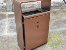 室內新樓盤電梯口電鍍不銹鋼垃圾桶